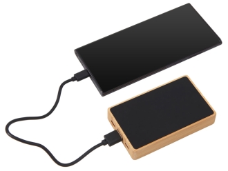 Изображение №2 | Внешний аккумулятор с подсветкой лого «Reedia S2», 5000 mAh (черный/натуральный)