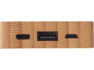 Изображение №6 | Внешний аккумулятор с подсветкой лого «Reedia S2», 5000 mAh (черный/натуральный)