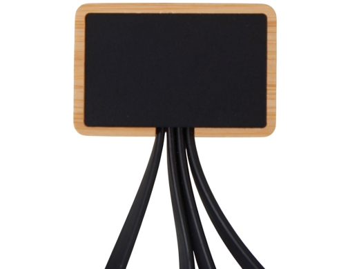 Изображение №4 | Кабель 3-в-1 с подсветкой лого «Reedia S6» (черный/натуральный)