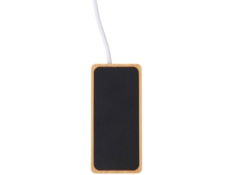 Изображение №4 | USB хаб с подсветкой лого «Reedia S5», 3*USB, 1*Type C (черный/натуральный)