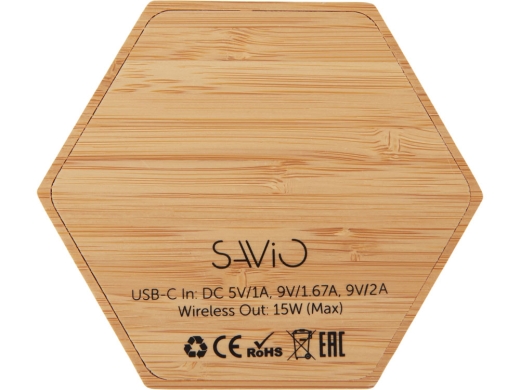 Изображение №5 | Беспроводное зарядное устройство «Gex», 15 Вт (натуральный)