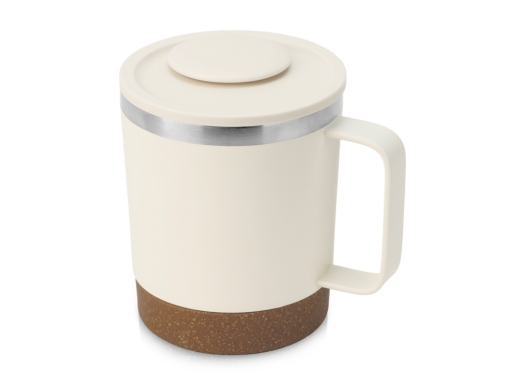 Изображение №1 | Стальная кружка с двойными стенками и магнитным клапаном «Swipe» (белый)