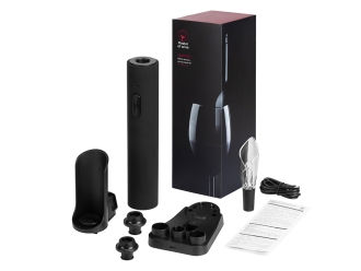 Изображение №3 | Набор винных аксессуаров 4в1 «Savoie» с покрытием soft touch (черный)