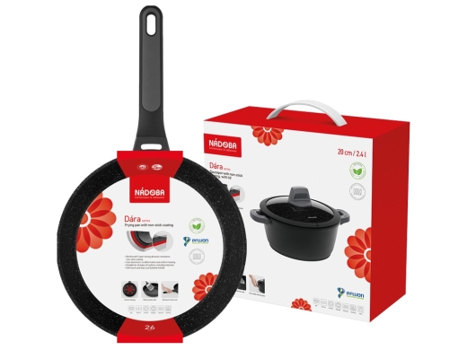 Изображение №7 | Сковорода блинная с антипригарным покрытием «DARA», 24 см (черный, серый)