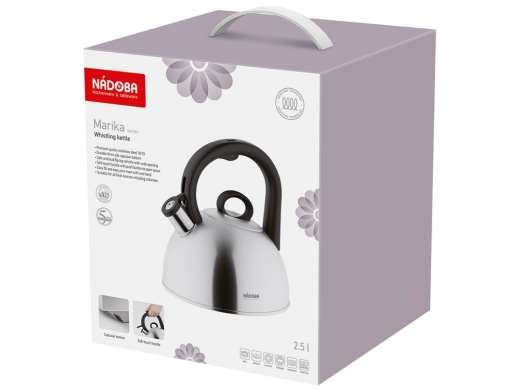 Изображение №6 | Чайник со свистком «MARIKA», 2,5 л (стальной, черный)