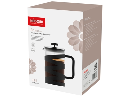 Изображение №3 | Френч-пресс «BRUNO», 0,8 л 800 мл (черный, стальной)