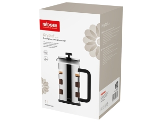 Изображение №3 | Френч-пресс «KRYSTOF», 1 л 1 л (стальной, черный)