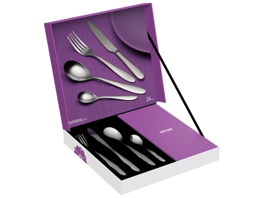 Изображение №2 | Набор столовых приборов «ROMANA», 24 предмета (стальной)