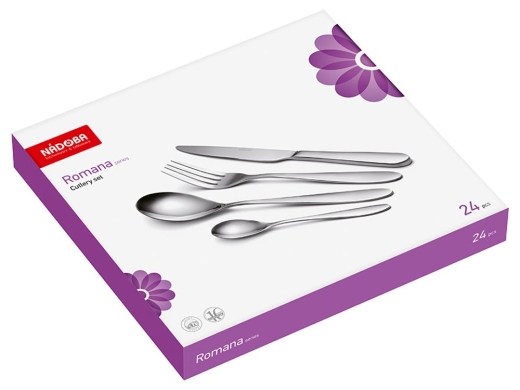 Изображение №4 | Набор столовых приборов «ROMANA», 24 предмета (стальной)
