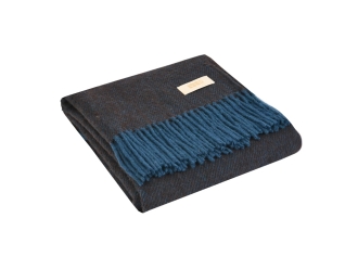 Изображение №1 | Плед «MUMBAI» (темно-синий)