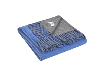 Изображение №2 | Плед «MUMBAI DUO» (синий, серый)