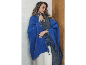 Изображение №4 | Плед «MUMBAI DUO» (синий, серый)