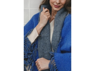 Изображение №5 | Плед «MUMBAI DUO» (синий, серый)