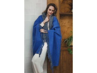 Изображение №7 | Плед «MUMBAI DUO» (синий, серый)