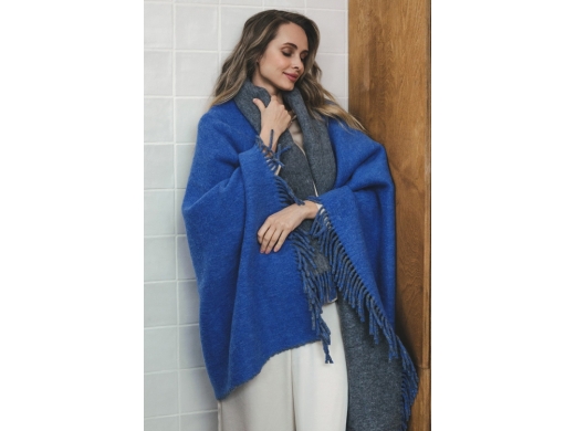 Изображение №4 | Плед «MUMBAI DUO» (синий, серый)