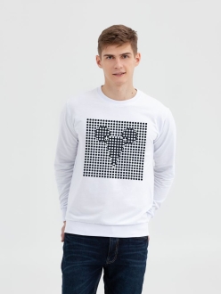 Изображение №1 | Свитшот Optical Mouse, белый, размер S