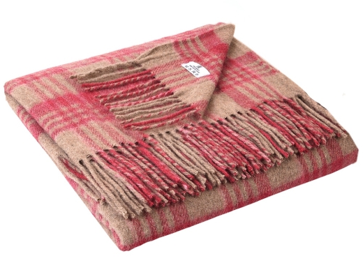 Изображение №2 | Плед «ANDES» (красный, бежевый)