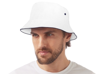 Изображение №2 | Панама «Hanoi», унисекс (белый, темно-синий)