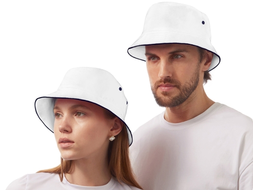 Изображение №1 | Панама «Hanoi», унисекс (белый, темно-синий)