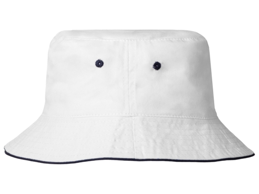 Изображение №6 | Панама «Hanoi», унисекс (белый, темно-синий)