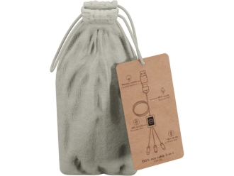 Изображение №4 | Кабель для быстрой зарядки на 2,4 А с двумя светящимися логотипами (светло-коричневый)