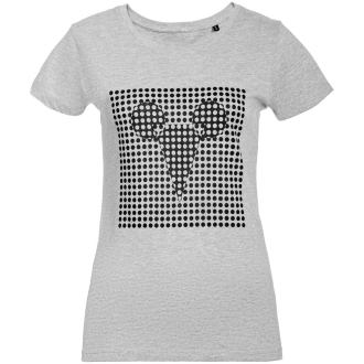 Изображение №1 | Футболка женская Optical Mouse, серый меланж, размер S