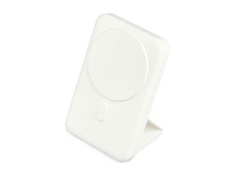 Изображение №1 | Магнитный внешний беспроводной аккумулятор «GenerIQ»,QC/PD, 10000 мАч (белый)