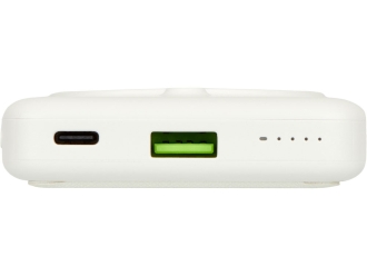 Изображение №7 | Магнитный внешний беспроводной аккумулятор «GenerIQ»,QC/PD, 10000 мАч (белый)