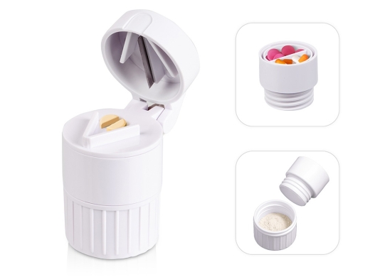 Изображение №1 | Таблетница с измельчителем «Avicenna» (белый)