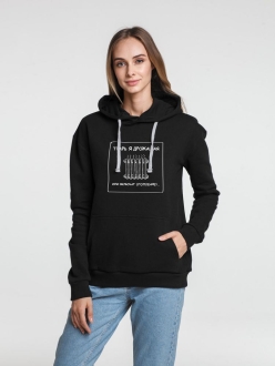 Изображение №2 | Толстовка «Тварь я дрожащая...», черная, размер XS