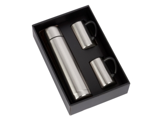 Изображение №3 | Набор «Коретто»: термос и 2 термокружки v.2 (серебристый)