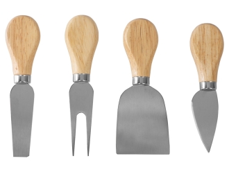 Изображение №3 | Подарочный набор для сыра в деревянной упаковке «Reggiano» (светло-коричневый)