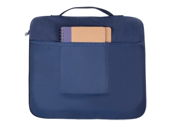 Изображение №4 | Плед - подушка для путешествий «Flight» в чехле с ручкой и карманом (темно-синий)