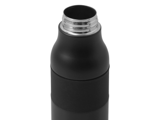 Изображение №3 | Вакуумная термобутылка с карабином «Saddle», 530 мл (черный)
