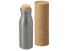 Изображение №1 | Вакуумная термобутылка с бамбуковой крышкой «Klas», 500 мл (серебристый)