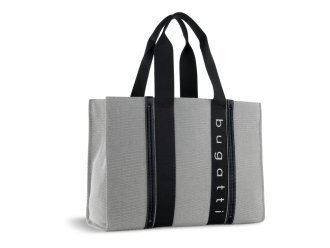 Изображение №1 | Сумка-тоут женская «Ambra» (серый, черный)