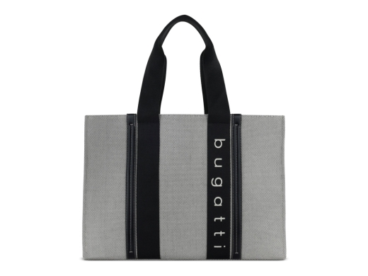 Изображение №2 | Сумка-тоут женская «Ambra» (серый, черный)