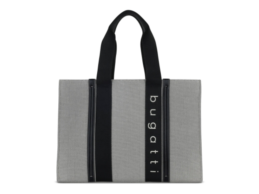 Изображение №4 | Сумка-тоут женская «Ambra» (серый, черный)