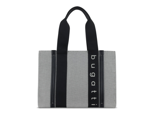 Изображение №2 | Сумка-тоут женская «Ambra» (серый, черный)