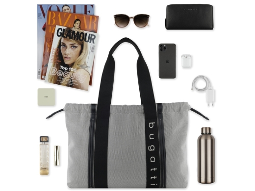 Изображение №6 | Сумка-шоппер женская «Ambra» (серый, черный)