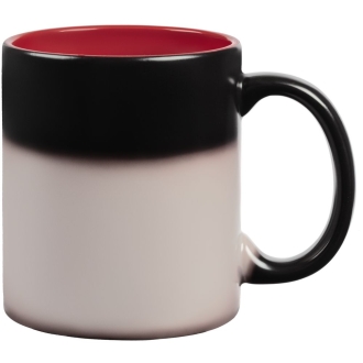 Изображение №4 | Кружка-хамелеон On Display, матовая, черная с красным