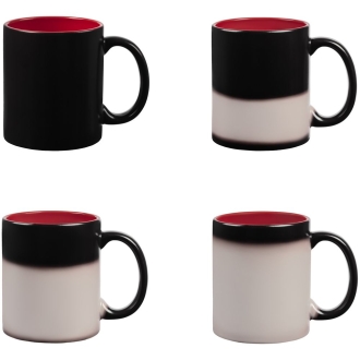 Изображение №6 | Кружка-хамелеон On Display, матовая, черная с красным