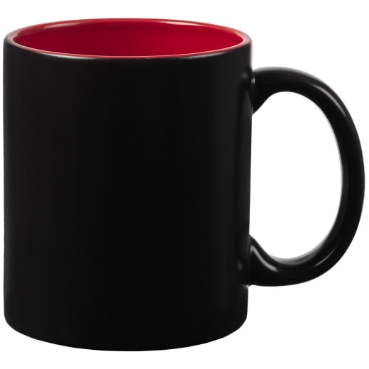 Изображение №1 | Кружка-хамелеон On Display, матовая, черная с красным