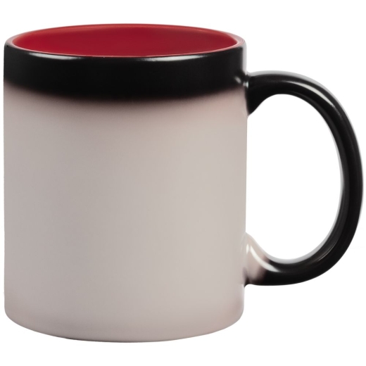 Изображение №5 | Кружка-хамелеон On Display, матовая, черная с красным