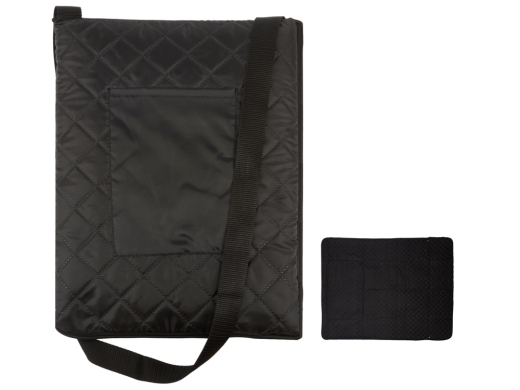 Изображение №1 | Плед для пикника «Ridge» 115 х 140 см (черный)