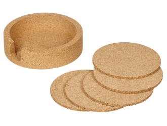 Изображение №7 | Набор костеров из пробки на подставке «Krock» (коричневый)