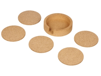 Изображение №8 | Набор костеров из пробки на подставке «Krock» (коричневый)