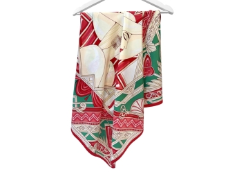 Изображение №3 | Платок «Гранд» (зеленый, красный)