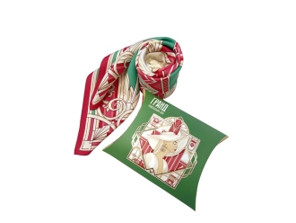 Изображение №4 | Платок «Гранд» (зеленый, красный)
