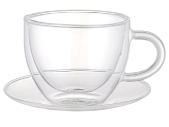 Изображение №2 | Чайная пара с двойными стенками «Rio» (прозрачный)